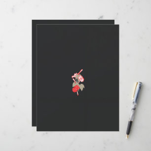 a design of a red flower on a white background