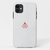 a design of a red flower on a white background