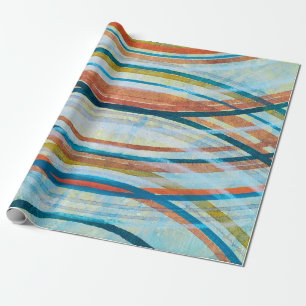 A detail from an abstract painting; concentric rin wrapping paper