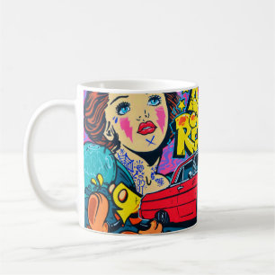 A detailed image of graffiti drawing. Conceptual s Coffee Mug