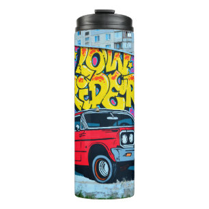 A detailed image of graffiti drawing. Conceptual s Thermal Tumbler