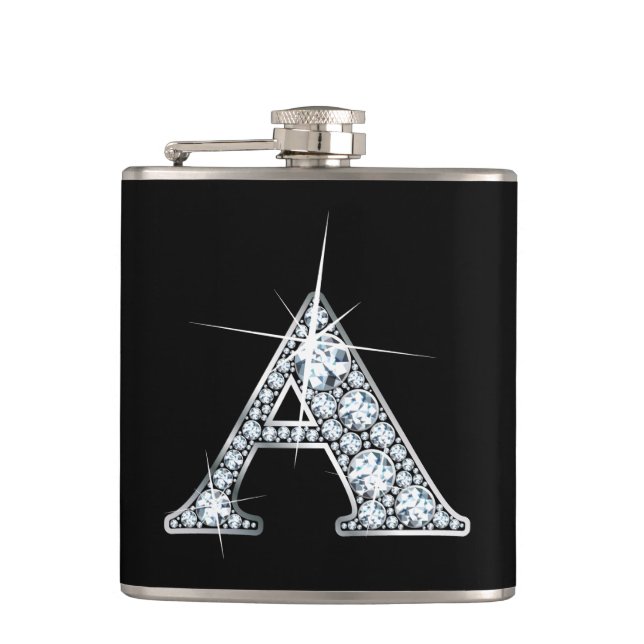 A "Diamond Bling" Flask (Front)