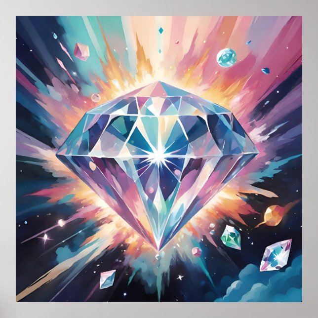 A diamond in space poster (Front)