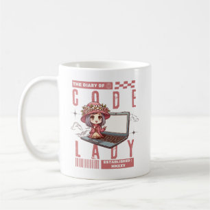 A diary of a code lady coffee mug