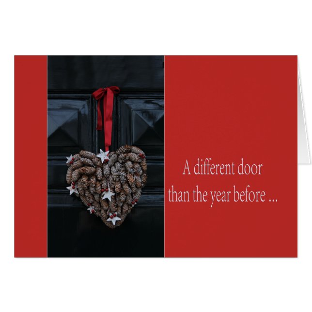 A Different door - New Address Holiday card (Front Horizontal)