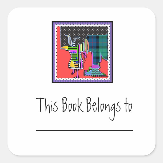 A Different Kind Of Animal Bookplate Sticker (Front)