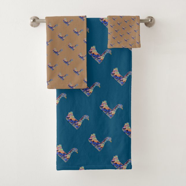 A Different Kind Of Duck Bath Towel Set (Insitu)