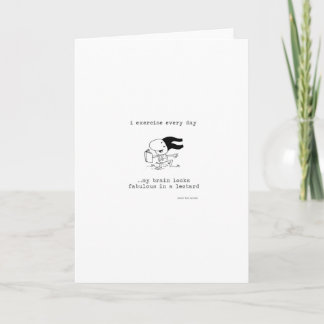 A Different Kind of Exercise Greeting Card