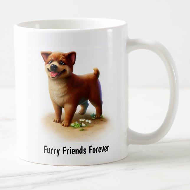 A Digital Painting of a Cute Australian Cattle Dog Coffee Mug (Creator Uploaded)