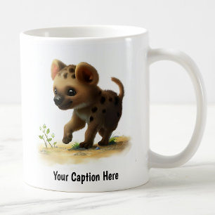 A Digital Painting of a Cute Hyena Coffee Mug