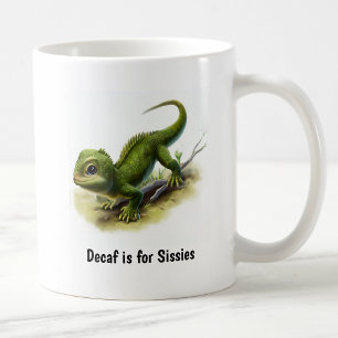 A Digital Painting of a Cute Iguana Coffee Mug