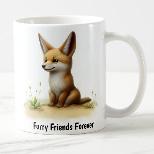 A Digital Painting of a Cute Jackal Coffee Mug