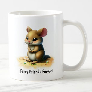 A Digital Painting of a Cute Kangaroo Rat Coffee Mug