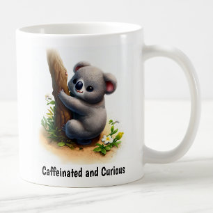 A Digital Painting of a Cute Koala Coffee Mug