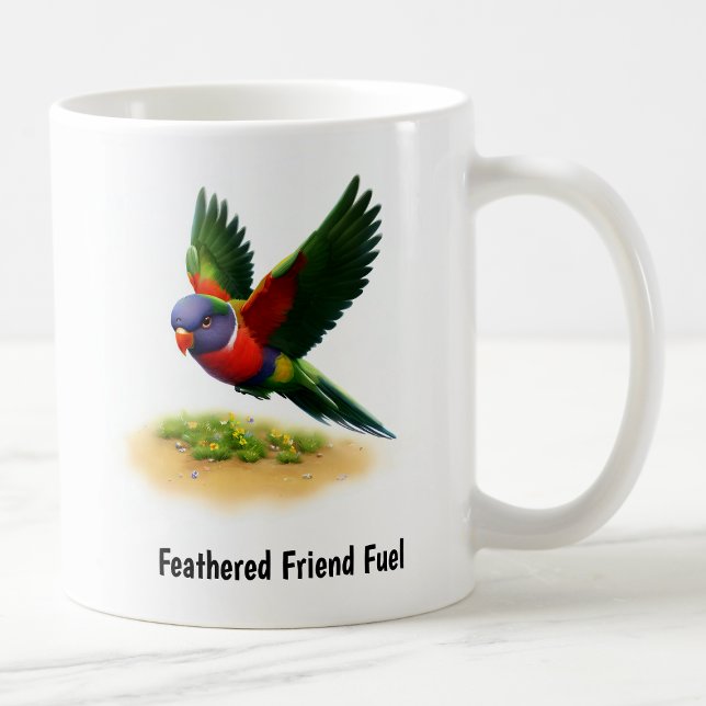 A Digital Painting of a Mount Apo Lorikeet Coffee Mug (Creator Uploaded)