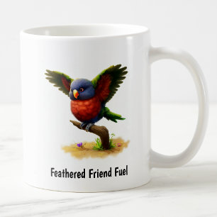 A Digital Painting of a Mount Apo Lorikeet Coffee Mug