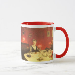 A Dinner Table at Night by John Singer Sargent Mug