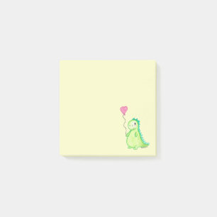 A dinosaur in my post-it notes