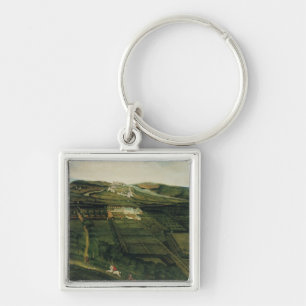 A Distant View of Corfe Castle Key Ring