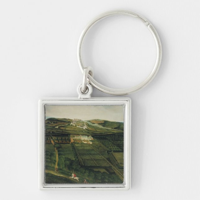 A Distant View of Corfe Castle Key Ring (Front)