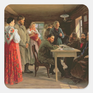 A District Court, 1888 Square Sticker