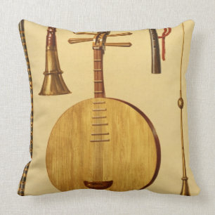 A dizi, a sona, a yueqin, Chinese, a Japanese hich Cushion