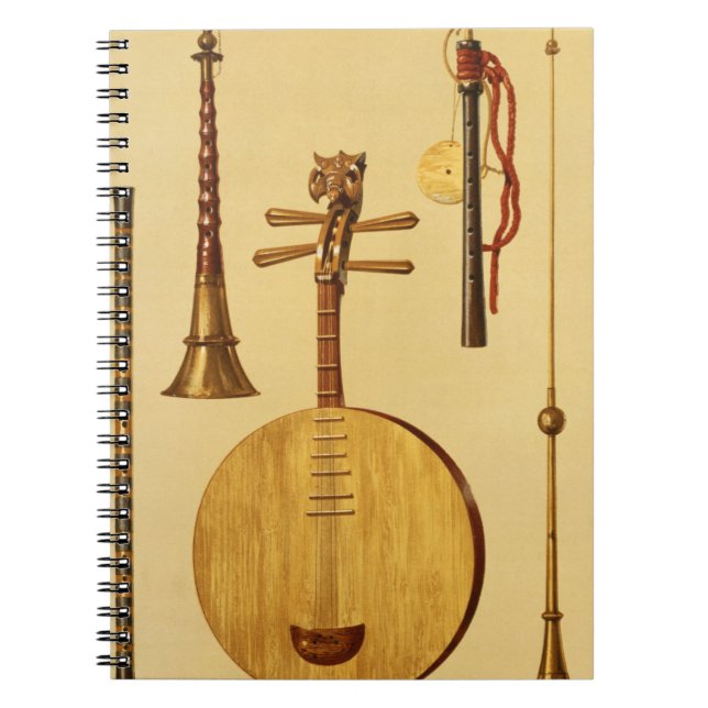 A dizi, a sona, a yueqin, Chinese, a Japanese hich Notebook (Front)