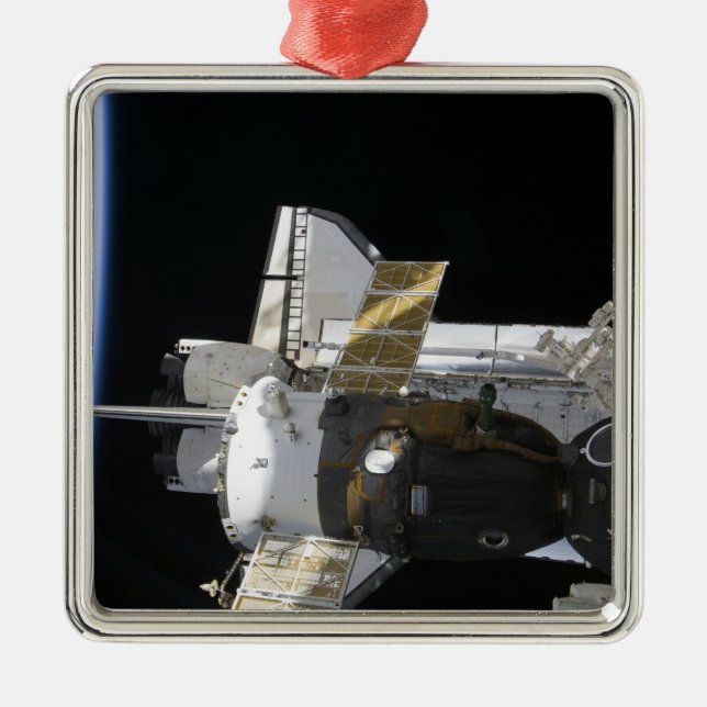 A docked Soyuz spacecraft Metal Tree Decoration (Front)