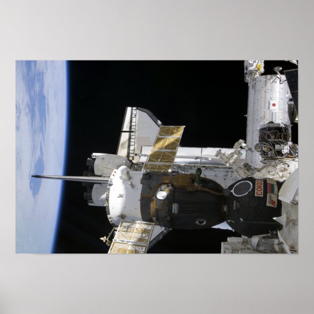 A docked Soyuz spacecraft Poster (Front)