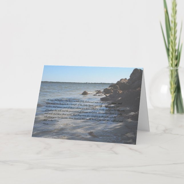 A Doctor's Prayer Card (Front)