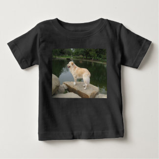 A Dog At A Pond Baby T-Shirt