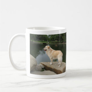 A Dog At A Pond Coffee Mug