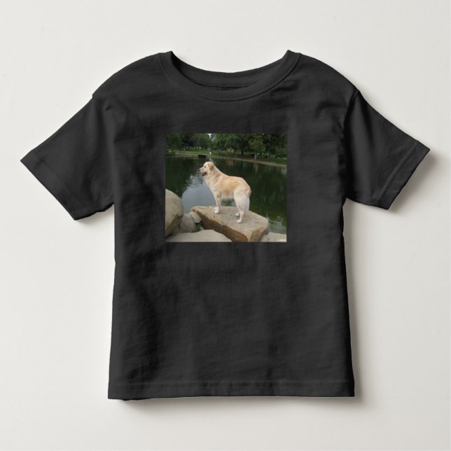 A Dog At A Pond Toddler T-Shirt (Front)
