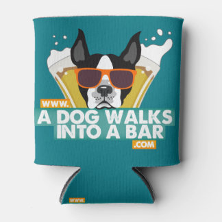 A Dog Walks into a Bar - Colour Beer Coozie