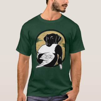 A dog with duck retro retro T-Shirt