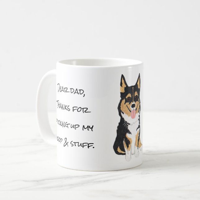 A dog's Thank You Coffee Mug (Front Left)