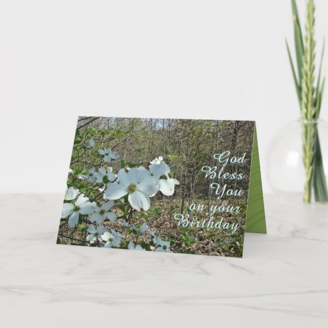 A Dogwood blooming-customize Card (Front)