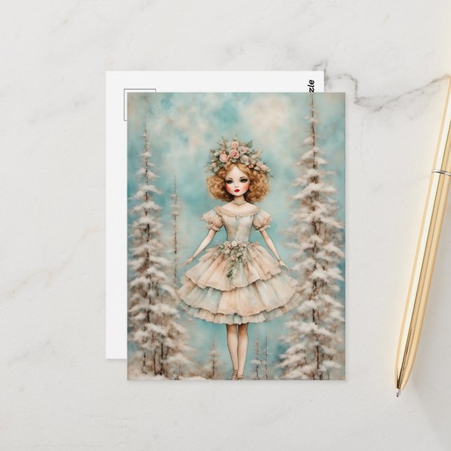 A Doll in the Forest Postcard (Front/Back In Situ)