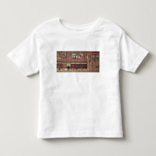 A domestic scene of a scroll) toddler T-Shirt
