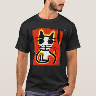A Domestic Short Hair Cat in an artistic Style Fun T-Shirt