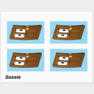 A-door-able - rectangular sticker
