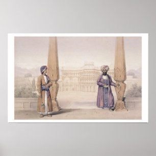 A Dooranee Noble and his Attendant at the Palace Poster