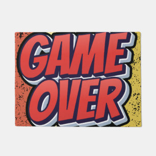 A doormat with a gaming motif.