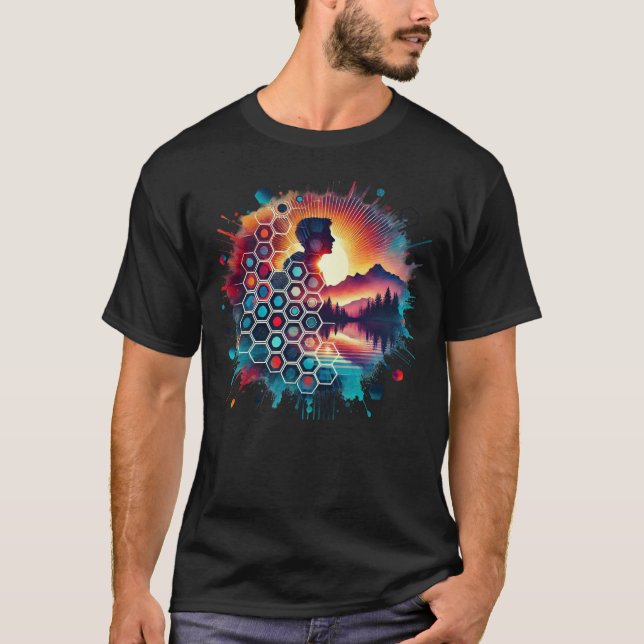  A double exposure art a silhouette T-Shirt (Front)