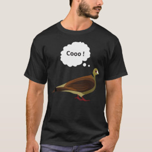 A Dove thinking horseshoe horse sayings  T-Shirt