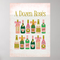 A Dozen Rosés Pink Champagne Bottles Wine Bar