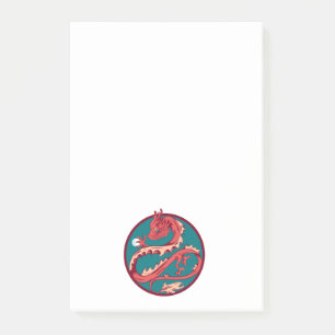 A Dragon and his Magical Pearl Post-it Notes