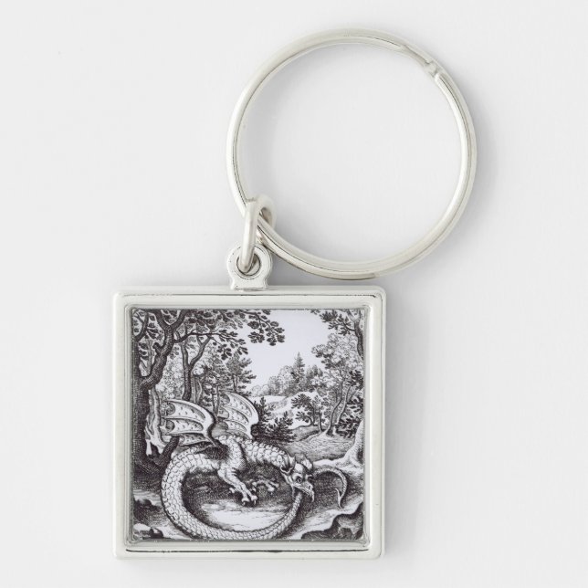 A Dragon in the Forest Key Ring (Front)