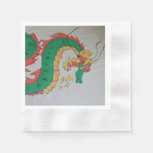 A dragon paper napkins