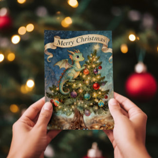 A Dragon’s Christmas Eve Holiday Card